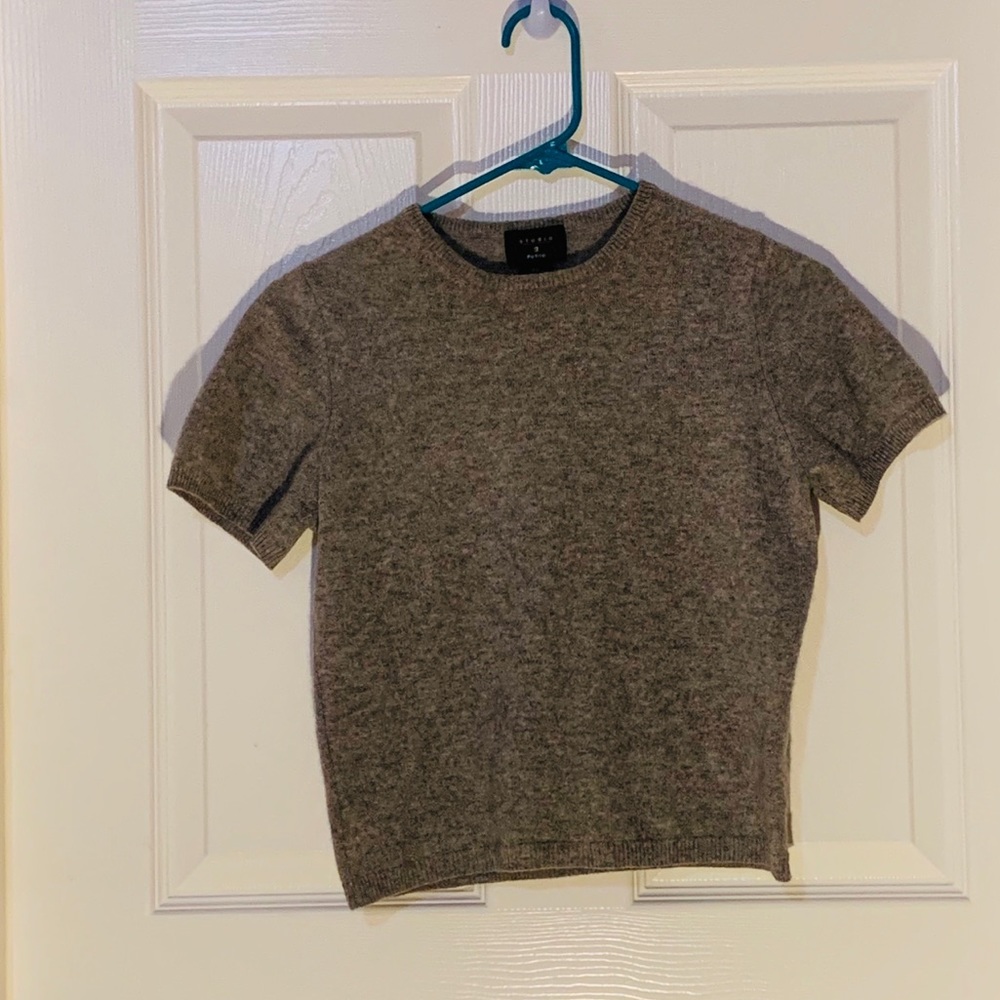 100% Cashmere Studio G Short Sleeve Sweater